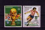 Soccer Sports Football 1978 Argentina - 1980 ESPANA'82 Player Flags Championship Cup PARAGUAY Gc1250 - 1978 – Argentina