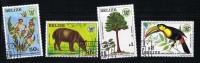 BELIZE  1982  Independance Issue: Orchid, Tapir, Toucan  Sc 596-9  CTO - Belice (1973-...)