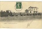 Carte Postale Ancienne Cheroy- La Gare, Arrivée D'un Train - Chemin De Fer - Cheroy