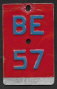 Velonummer Bern BE 57 - Number Plates