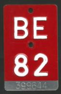 Velonummer Bern BE 82 - Kennzeichen & Nummernschilder