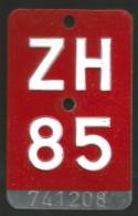 Velonummer Zürich ZH 85 - Placas De Matriculación