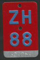 Velonummer Zürich ZH 88 - Placas De Matriculación