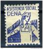 GUERRA CIVIL, ZONA REPUBLICANA, DENIA (ALICANTE),  5 CTS. - Spanish Civil War Labels