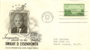(d) Oblitération De Washington Pour L'entrée En Fonction Du Président Eisenhower (20/01/1953) - Postal History