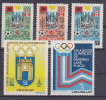 Uruguay, Nr 1313/1315, 1522/1523 **, Michel = 18 Euro (XX16826) - Hiver 1980: Lake Placid