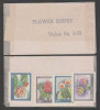 1976  FLOWERS SERIES  4v  OFFICIAL PACK  # 25200  India Inde Indien - Unused Stamps