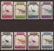 SHR75-L4285PC-TCOLMARR.Maroc Marocco.SAHARA ESPAÑOL. FAUNA Y AVION EN  VUELO 1943 (Ed 75/82**) Sin  Charnela..RARA - Sahara Espagnol