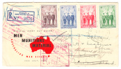 Australia Registered First Day Cover Sydney NSW To Saint Johns NL 1940 Returned To Sender - Cartas & Documentos