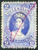 Queensland #74 Used 2sh Victoria From 1882 - Usados