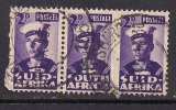 SOUTH AFRICA 1942 - 44  2d TRIPLE BILINGUAL USED STAMPS SG 100 (D385 ) - Oblitérés