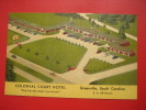 Greenville SC    Colonial Court  Hotel Linen ====    -- Ref 230 - Greenville