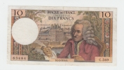 France 10 Francs 1970 VF++ P 147c 147 C - 10 F 1963-1973 ''Voltaire''