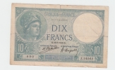 FRANCE 10 FRANCS 28-5- 1926 VG P 73c 73 C - 10 F 1916-1942 ''Minerve''