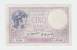 FRANCE 5 FRANCS 1923 VF++ P 72c 72 C - 5 F 1917-1940 ''Violet''