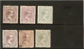 CUBA 1890 / 91 N* 73/75/76/79/80/82/ Avec Charniere - Telegraafzegels