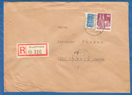 Deutschland; Bizone MiNr. 93 + Notopfer; Einschreiben Aus Buchloe; R-Zettel 1951 - Briefe U. Dokumente