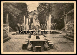 ALTE POSTKARTE SCHLOSS HELLBRUNN BEI SALZBURG FÜRSTENTISCH Lustschloss Springbrunnen Fountain Fontaine AK Cpa Postcard - Salzburg Stadt