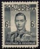 Southern Rhodesia - 1937 KGVI 6d MH* - Southern Rhodesia (...-1964)