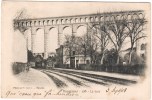 ROQUEFAVOUR LA GARE EN 1900 ARRIVEE D'UN TRAIN 13 - Roquefavour