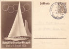 Germany 1936 Stationery Postcard With Postmark Olympic Games. - Summer 1936: Berlin