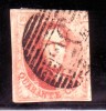 N°12A V3, 40 Cent. Carmin Margé Variété "planche Félée" OblitéréP26 Chatelet. TTB - 1858-1862 Medaillen (9/12)