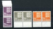 1967  Usages Courant  2 X  Yv. 468 469 470  **    Cote 27 E  (Michel 461/4630**) - Nuovi