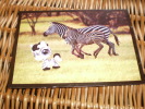 Tier Postkarte  Zebra LPS - Zèbres