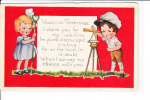 Valentine Greeting  Child Children Girl Boy Telescope Survey Level - Valentine's Day