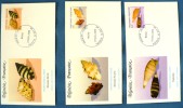 POLYNESIE: Coquillages, (yvert 343/345) FDC 3 Enveloppes 12/10/1989 - Conchiglie