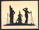Silhouette CPA 1935 Allemande - Scherenschnitt - Silhouette