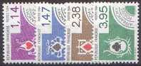 France Préoblitéré N° 182 à 185 ** Les Couleurs Des Cartes à Jouer - 1964-1988