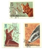 1961 - Romania 1781 + 1786 + 1789 Animali Selvatici C744    ----- - Game