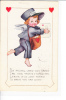 Valentine Greeting Boy Cupid Angel Mail Postal Card - Valentine's Day