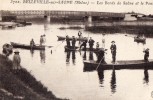 69 BELLEVILLE SUR SAONE - Les Bords De Saône Et Le Pont - Belleville Sur Saone