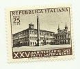 1954 - Italia 733 Patti Lateranensi V41 - Filigrana Lettere, - Varietà E Curiosità