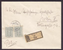 Austria Registered Recommandée Einschreiben Label No. 956 Wien 62, 1922? Brief Cover To WIEN - Cartas & Documentos