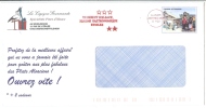 REF LDUF -PSEUDO ENTIER PRIVE "LA CIGOGNE GOURMANDE - L'ALSACE PITTORESQUE" - THEMES CIGOGNE OIE CANARD - Private Stationery