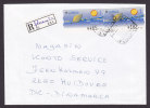 Spain Registered Recommandée Einschreiben Certificado ATM / Frama Palma Nova MAGALLUF 1997 Cover To Dinamarca - Frankeermachines (EMA)