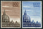 Vatican C22-23 Mint Never Hinged Airmail Set From 1953 - Poste Aérienne