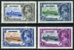 Mauritius #204-07 Mint Hinged Silver Jubilee Issue From 1935 - Mauritius (...-1967)