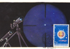 Romania 1985 Astrologie CM, Maxicard Carte Maximum,SOLAR ECLIPSE, Obliteration Botosani. - Astrologie