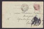 Monaco Postal Stationery Ganzsache Entier MONTE CARLO 1904 To COPENHAGUE Danemark (2 Scans) - Postwaardestukken