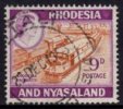 Rhodesia & Nyasaland - 1959 9d Used - Rhodésie & Nyasaland (1954-1963)