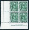 Australia 1942 - 1950 1.5d Queen Elizabeth Green Imprint Block Of 4 MNH  SG 204 - Nuovi