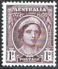 Australia 1942 - 1950 1d Queen Elizabeth Brown MH  SG 203 - Nuevos