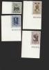 Liechtenstein ** 311-314 Fürstliche Galerie,   Randstücke Eckrandstück Ungefaltet - Unused Stamps