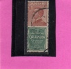 ITALIA REGNO ITALY KINGDOM 1824 - 1925 PUBBLICITARI COLUMBIA CENT. 30  TIMBRATO USED - Publicité