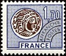 France Préoblitéré N° 145 ** Monnaie Gauloise - Le 1f70 Bleu Et Brun - 1964-1988