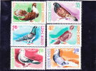 BIRD;PIGEON & COLUMBIFORMES 1981 ** MNH Mint Full Set, Romania. - Palomas, Tórtolas